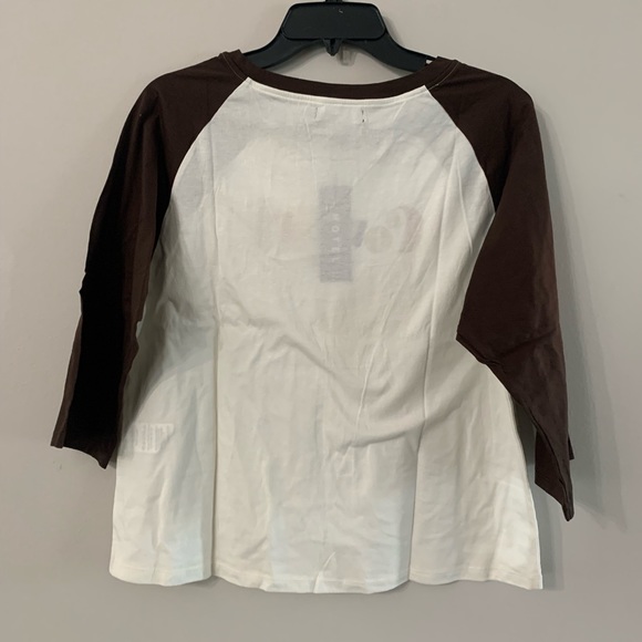 NEW MOTEL COWGIRL NEXO TEE WHITE/BROWN SIZE:XL - Picture 5 of 6